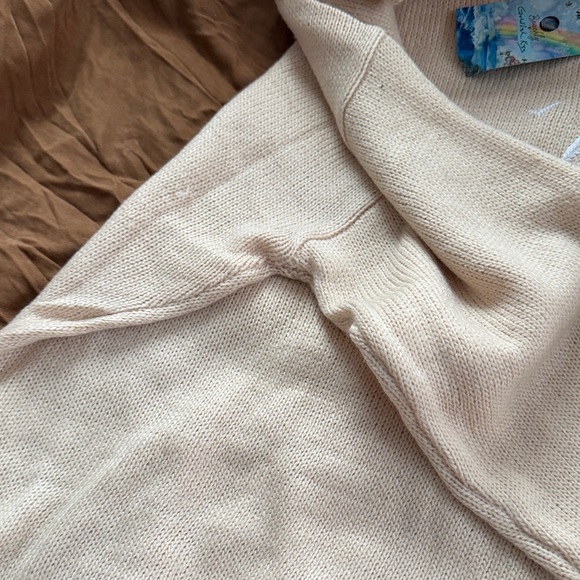 Tropical Vibes Cream Crewneck Sweater - Women's - Picture 5 of 6